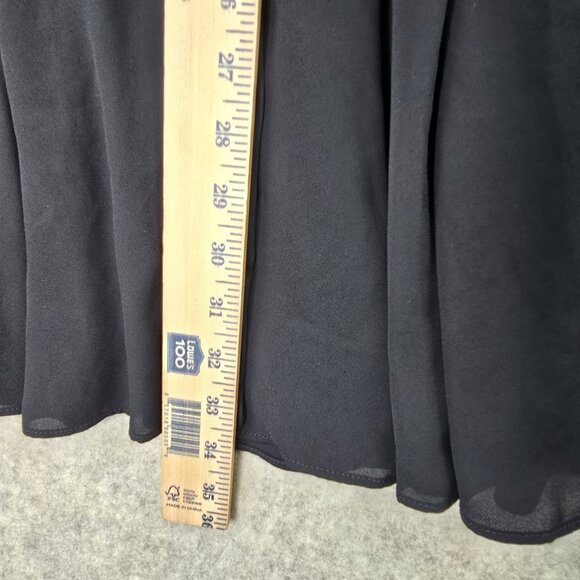 Black Halter Neck Pleated Dress With Bow Detail & Side Zipper - Picture 8 of 9